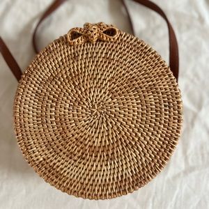 Cute Summer Round Straw Shoulder Bag